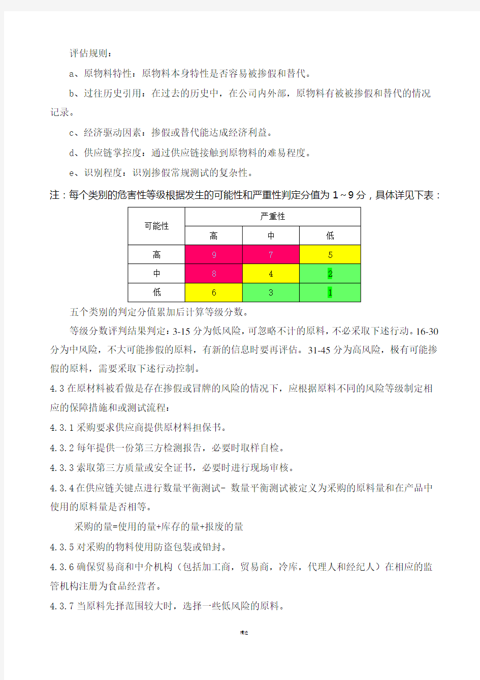 预防和消除食品欺诈程序2.0