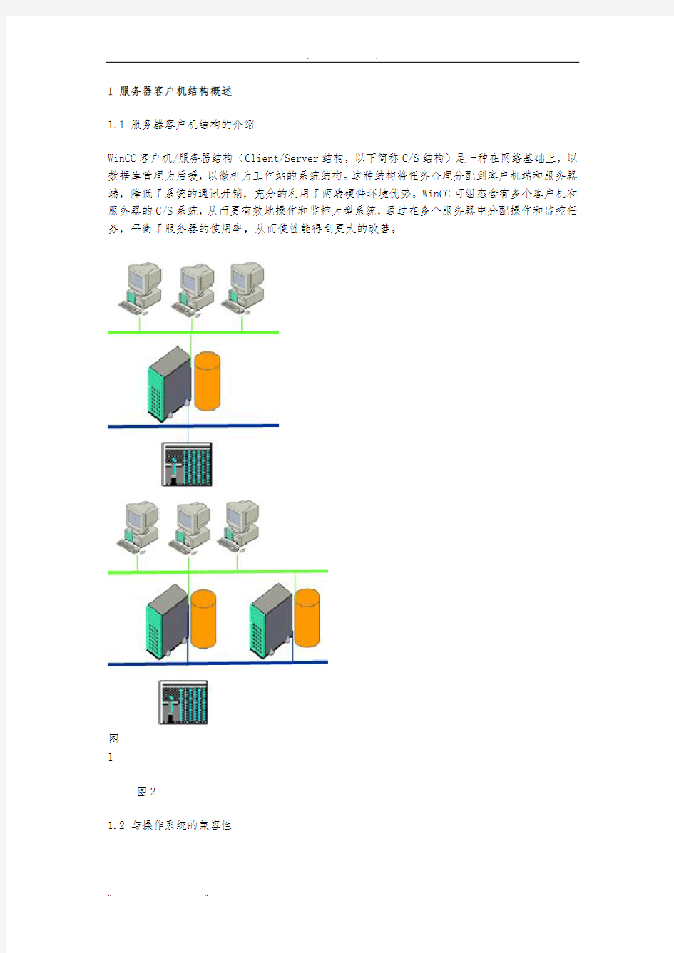 WinCC客户机服务器结构