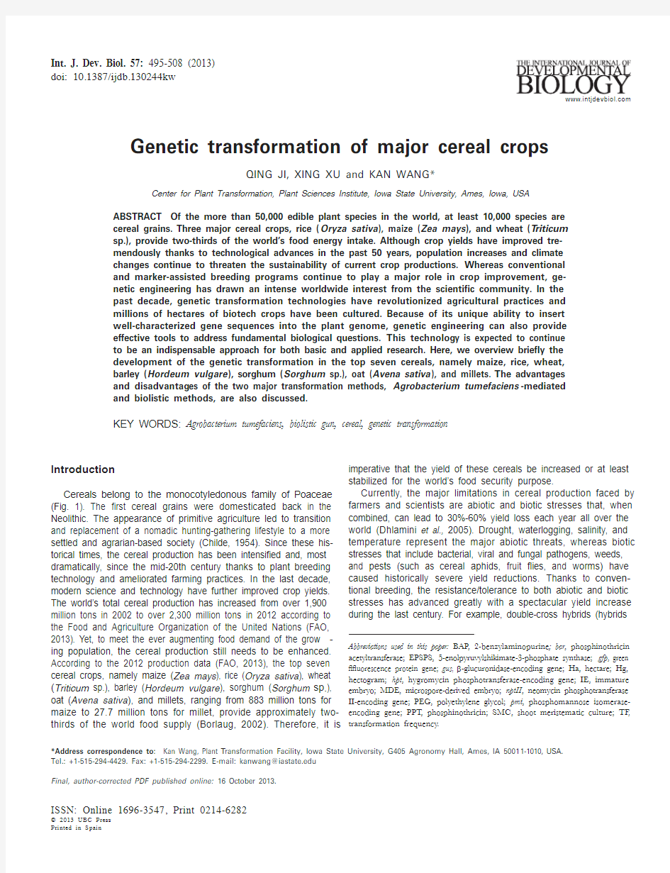 Genetic major crops5