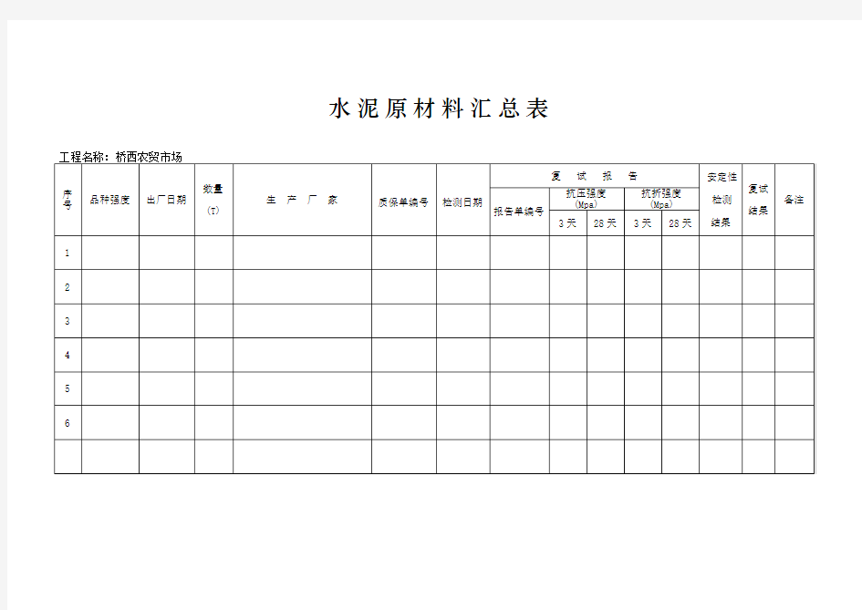 监理见证取样台帐等资料