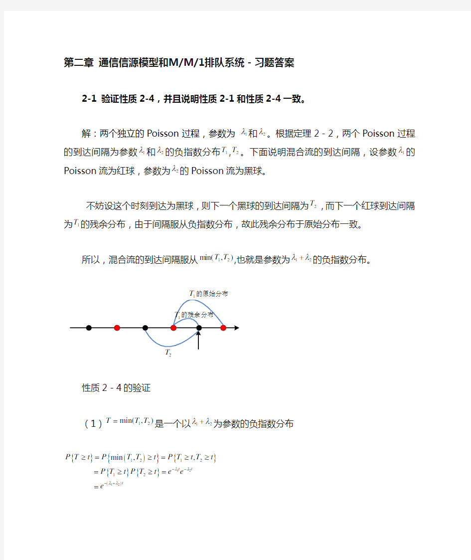 通信网性能分析基础第二章习题答案