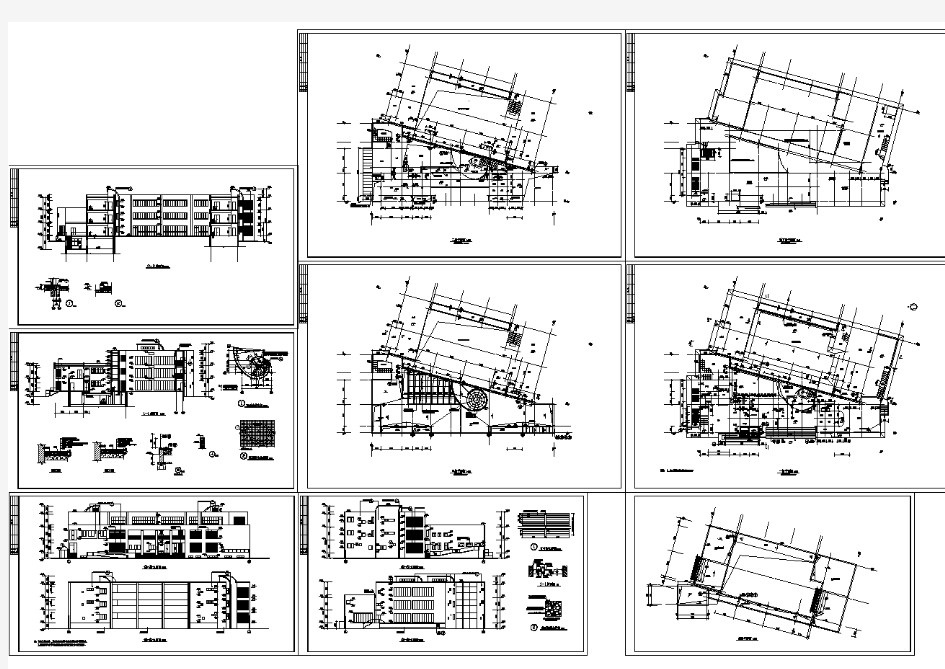 某区幼儿园建筑全套平立剖面方案详图