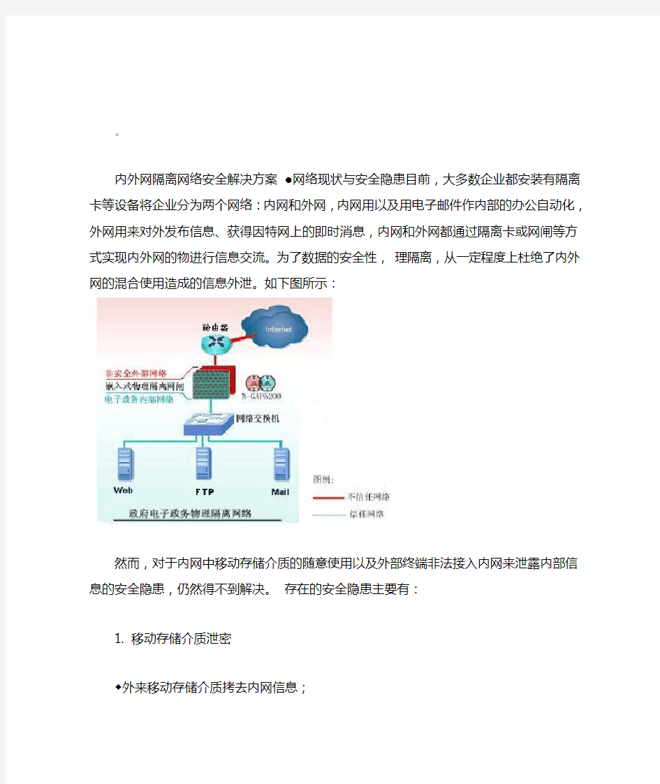 内外网隔离网络安全解决方案