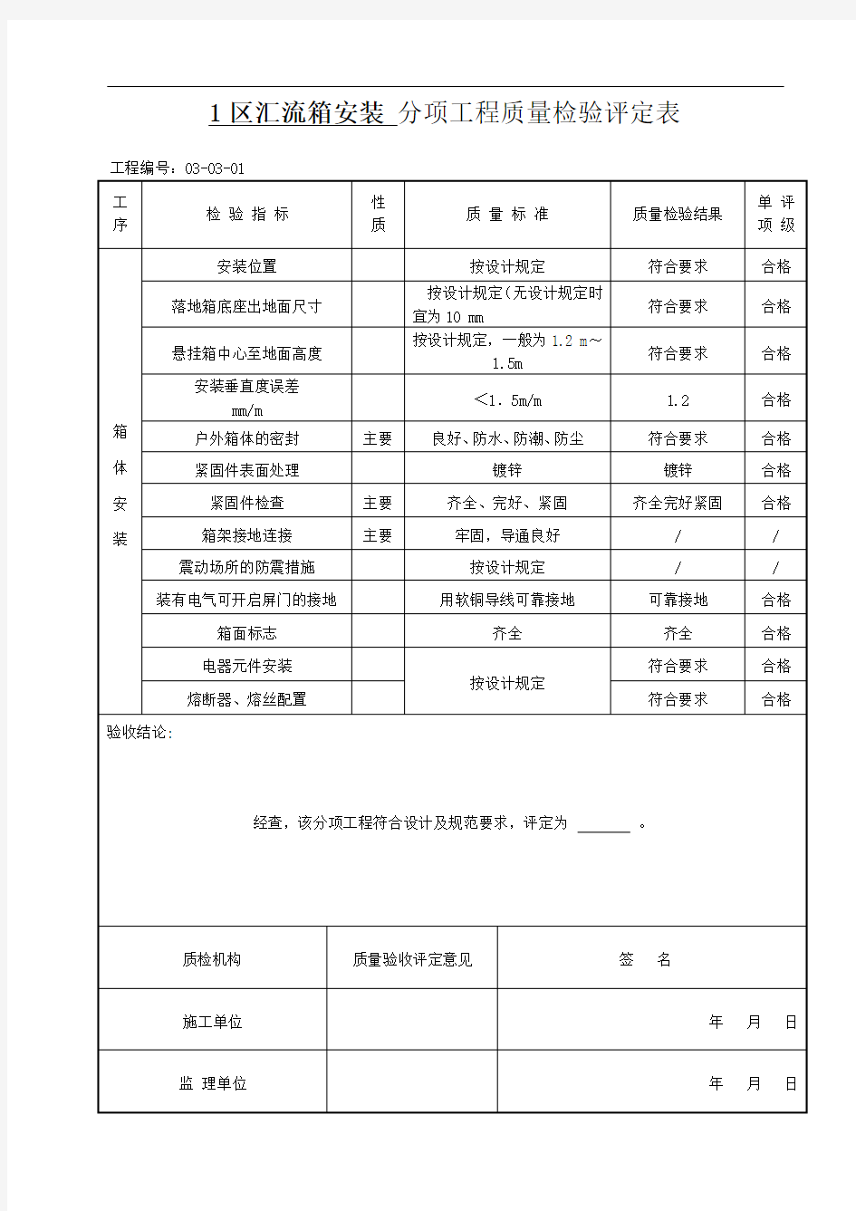 汇流箱、箱变、逆变安装资料概论