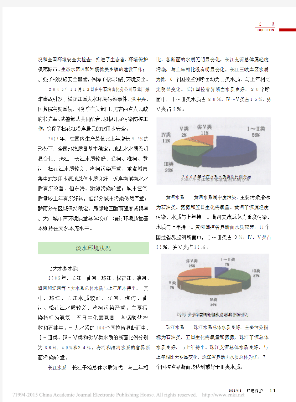 2005中国环境状况公报