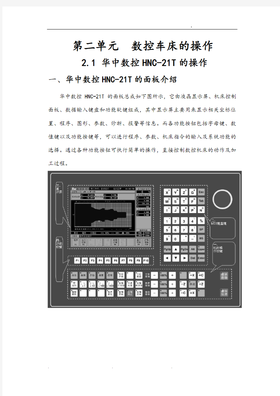 广数、华中数控车床的操作