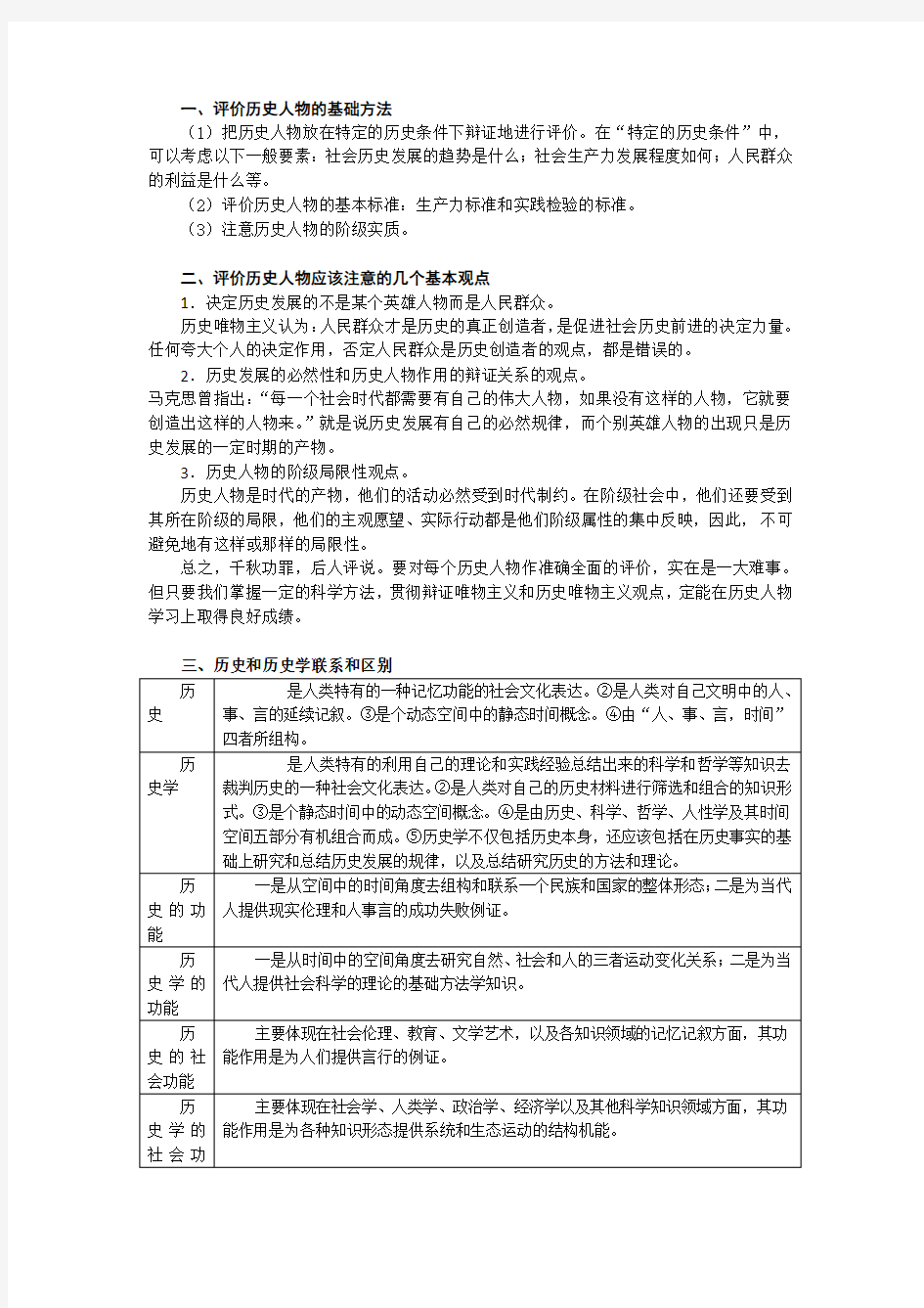 一、评价历史人物的基础方法