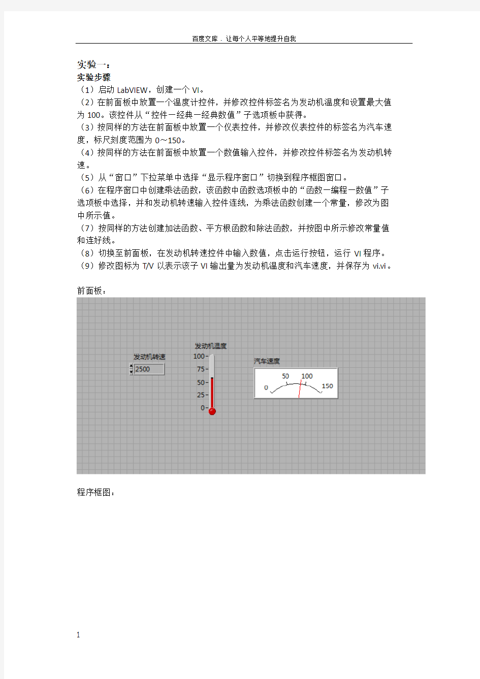 LABVIEW入门级实验设计