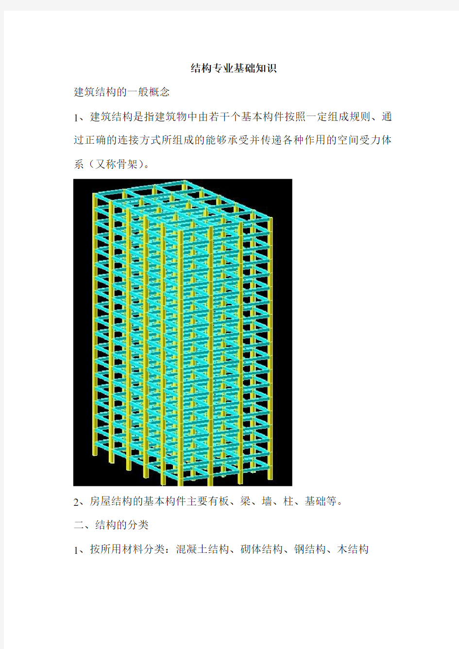 结构专业基础知识..教学文案