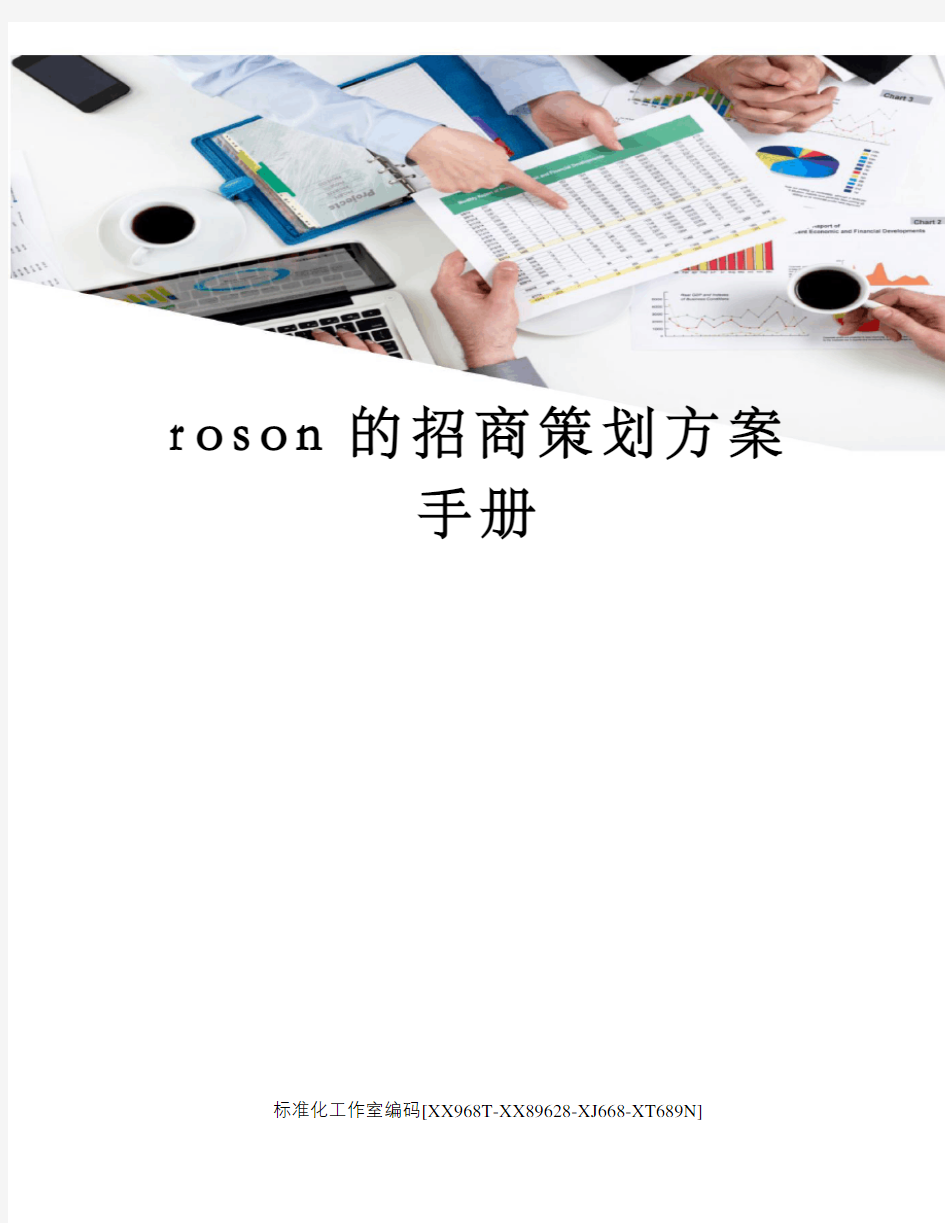 roson的招商策划方案手册
