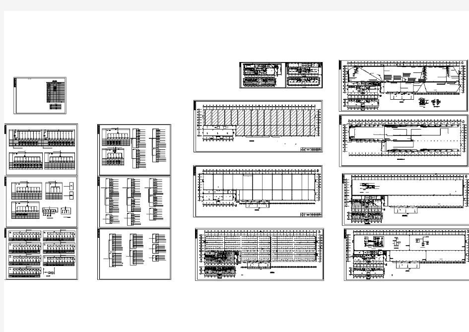车间、办公楼电气设计全套cad施工图