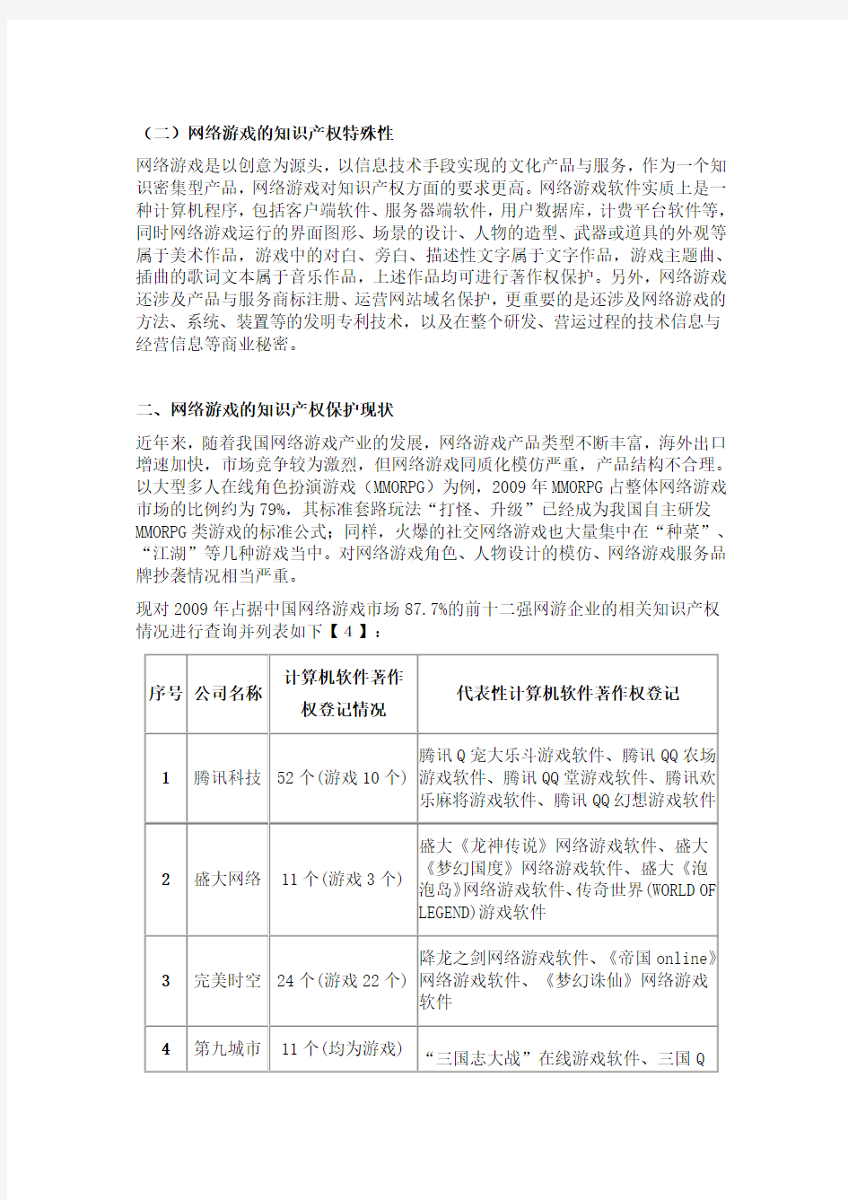 浅析网络游戏的知识产权策略