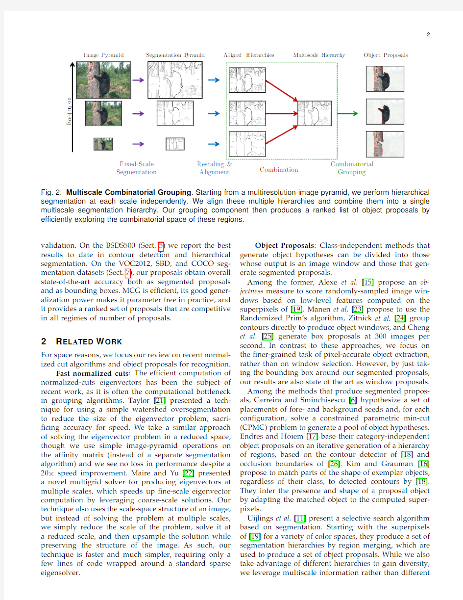 Multiscale Combinatorial Grouping for Image Segmentation and Object Proposal Generation_2015