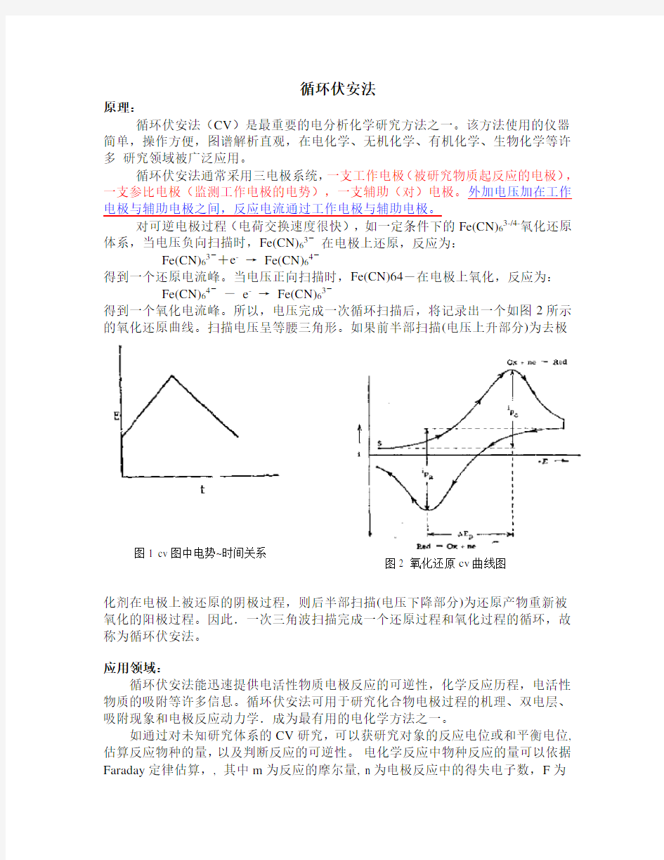 (完整版)循环伏安法与线性扫描伏安法