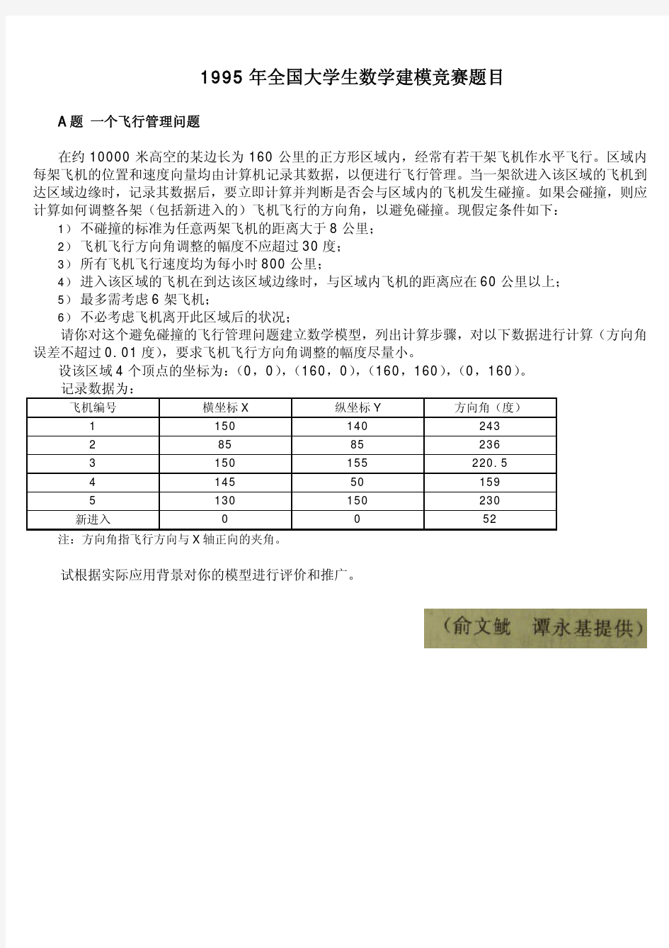 建模论文 飞行管理问题