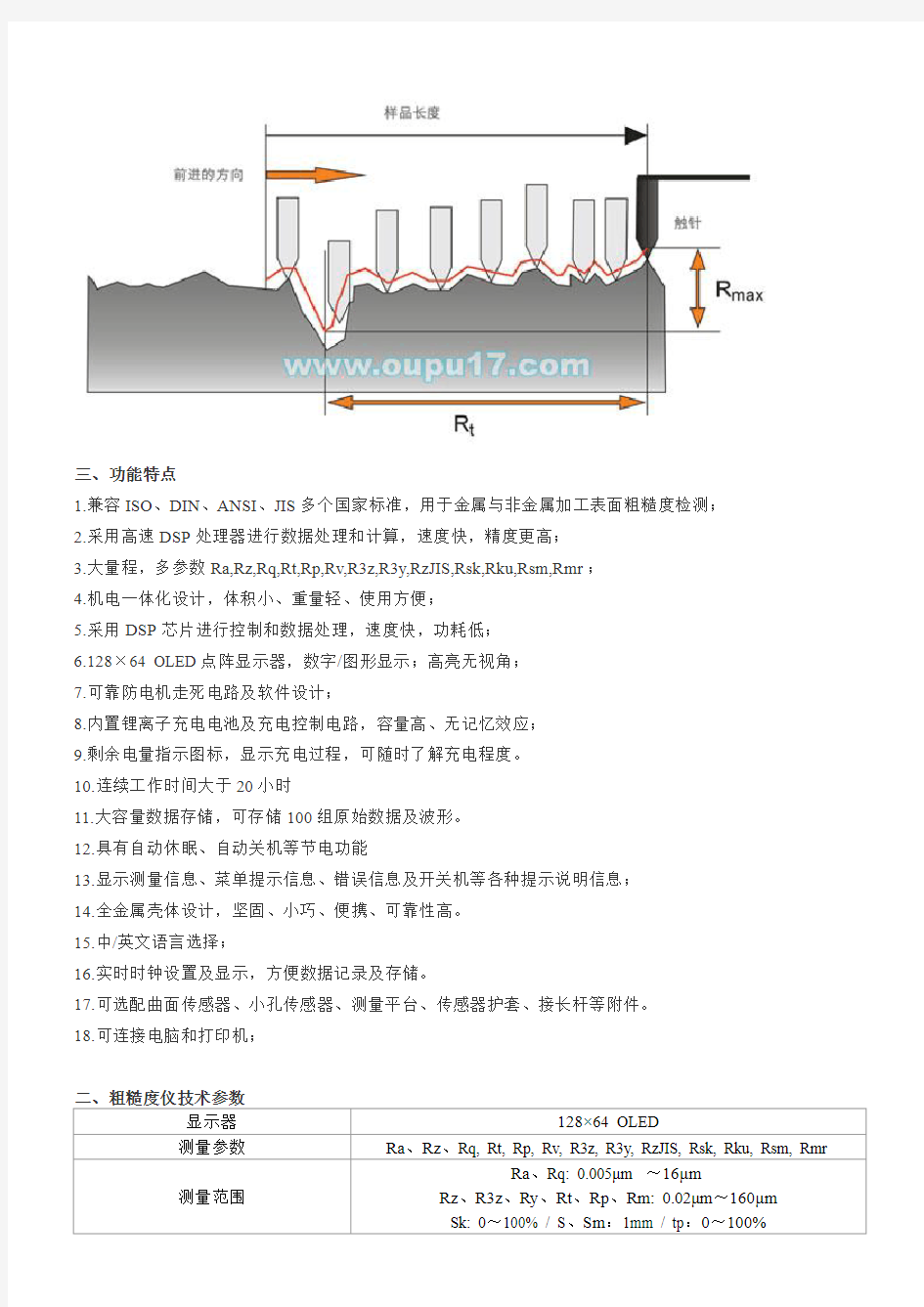 粗糙度检测仪