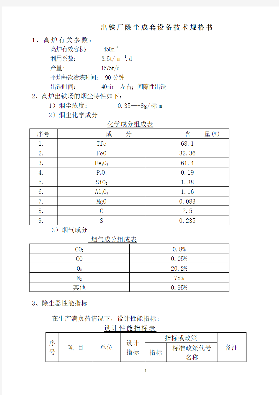 出铁场除尘技术方案(精)