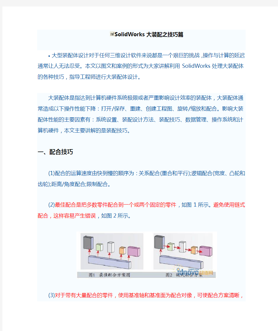 SolidWorks大装配之技巧篇