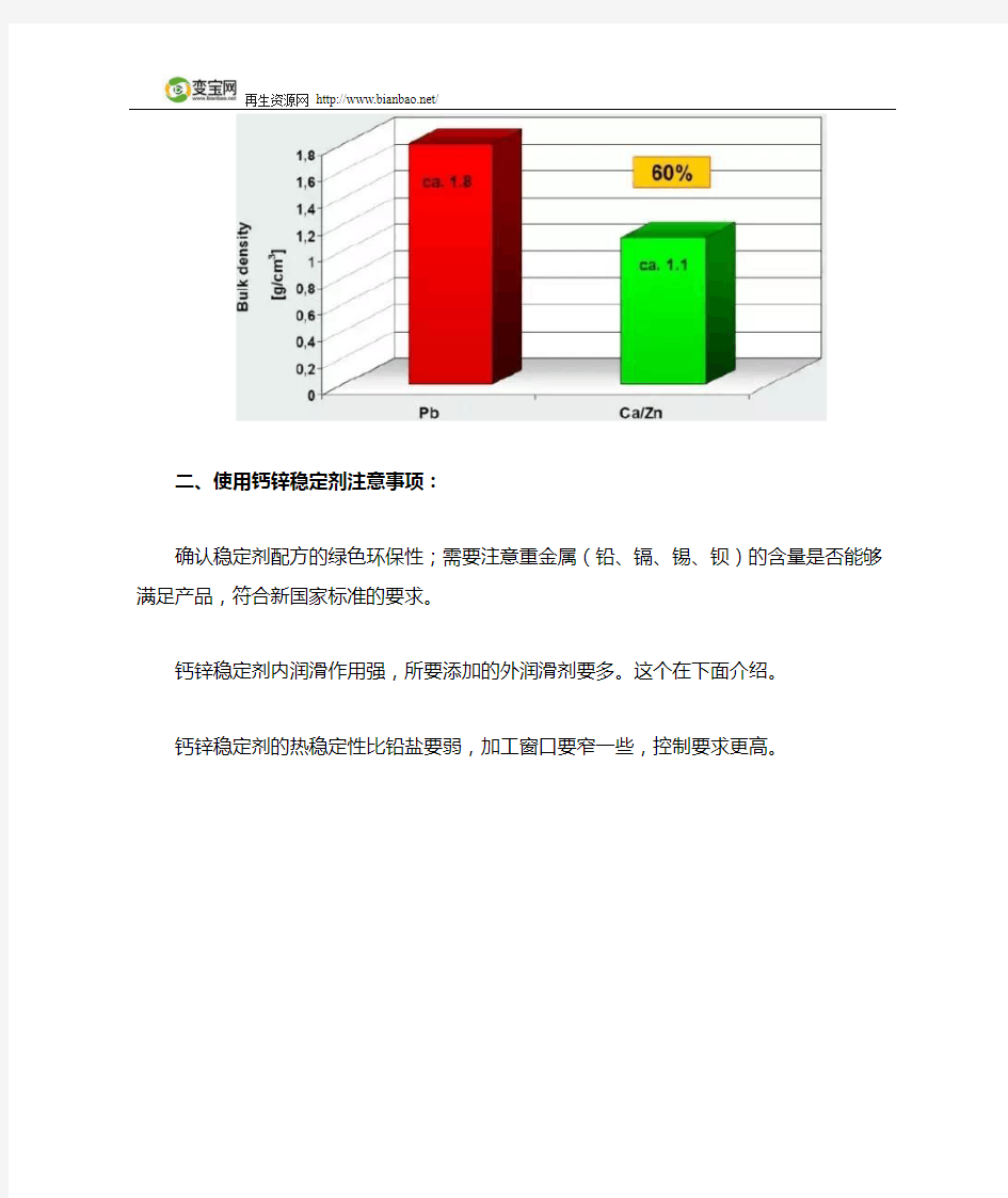 分析钙锌稳定剂特性及注意事项