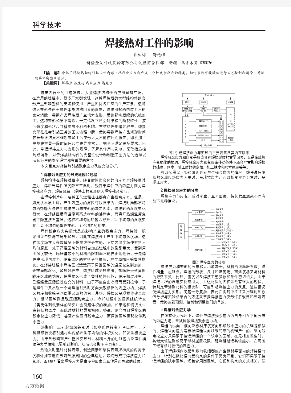 焊接热对工件的影响