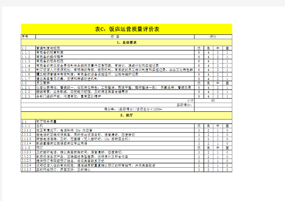 GBT_14308-2010酒店星级评定标准