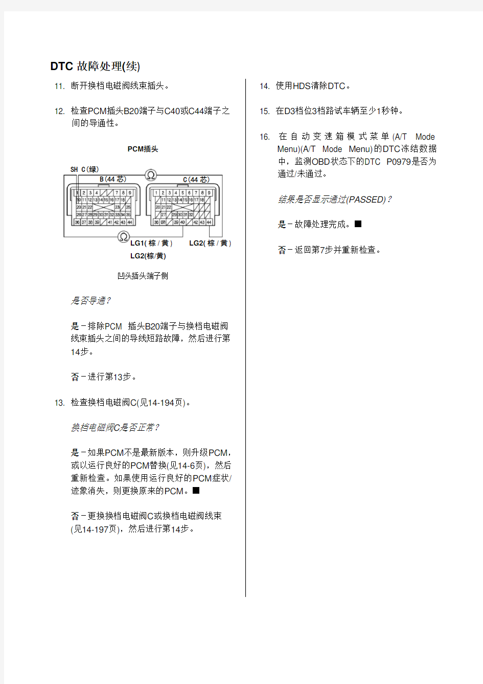 2006款东风本田思域自动变速箱维修手册(4)