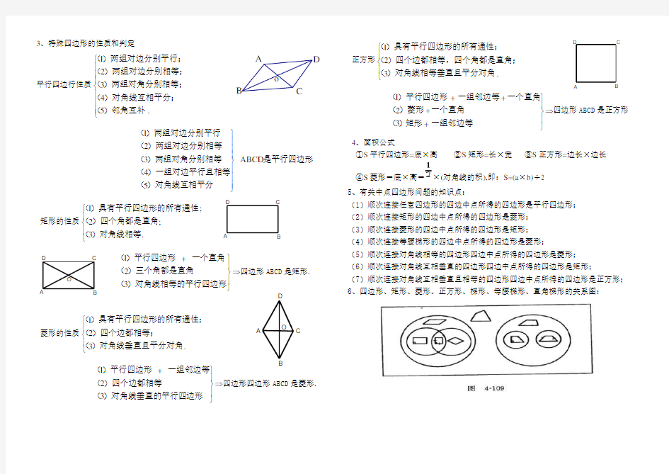 (完整版)新湘教版八年级下数学知识点大全