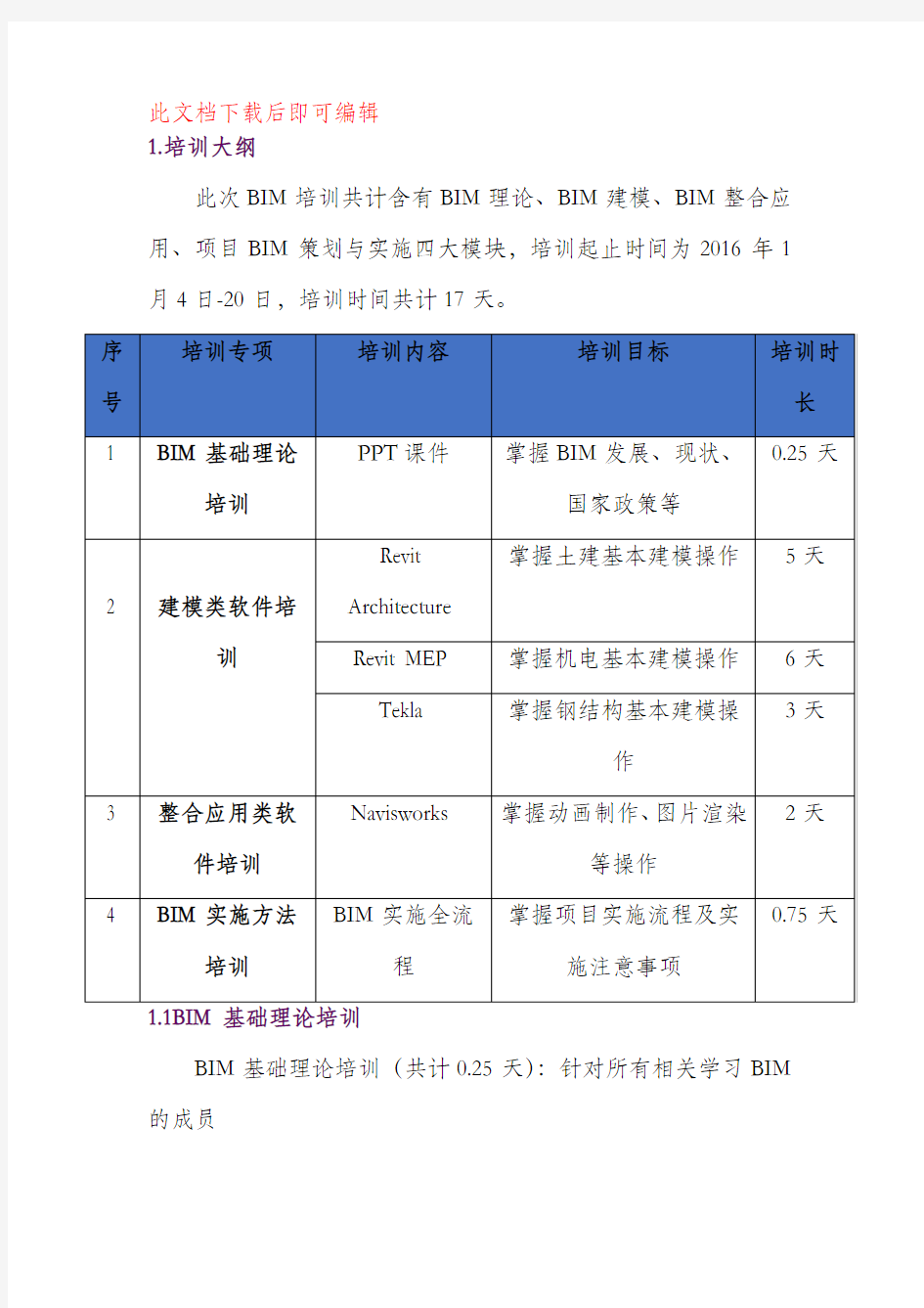 培训计划课程(完整资料).doc