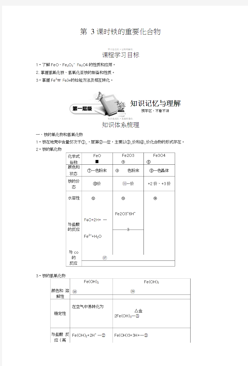 《铁的重要化合物》(第3课时)导学案.docx