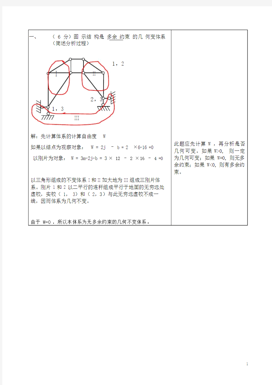 完整版结构力学期末考试及答案.doc