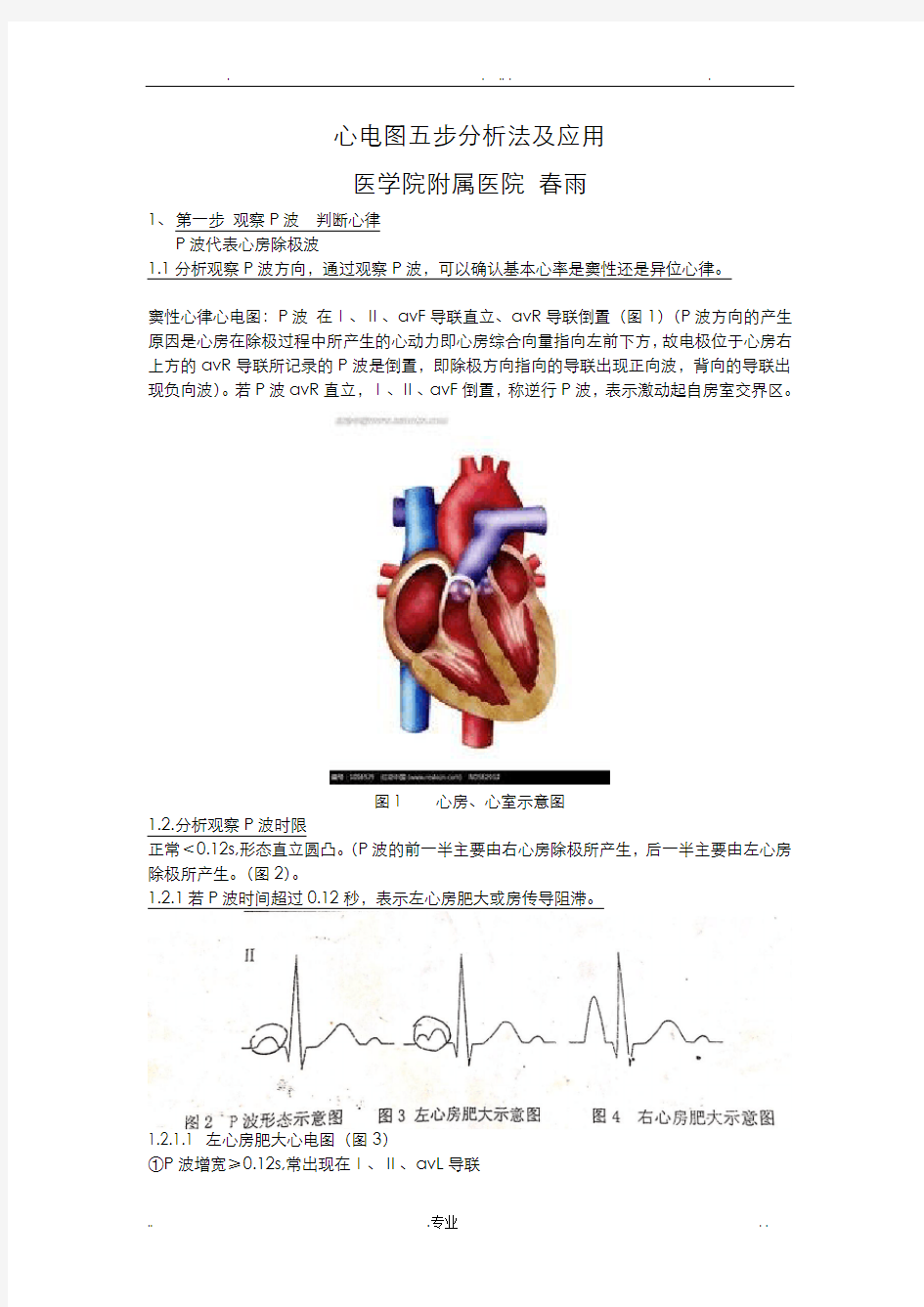 心电图五步分析法