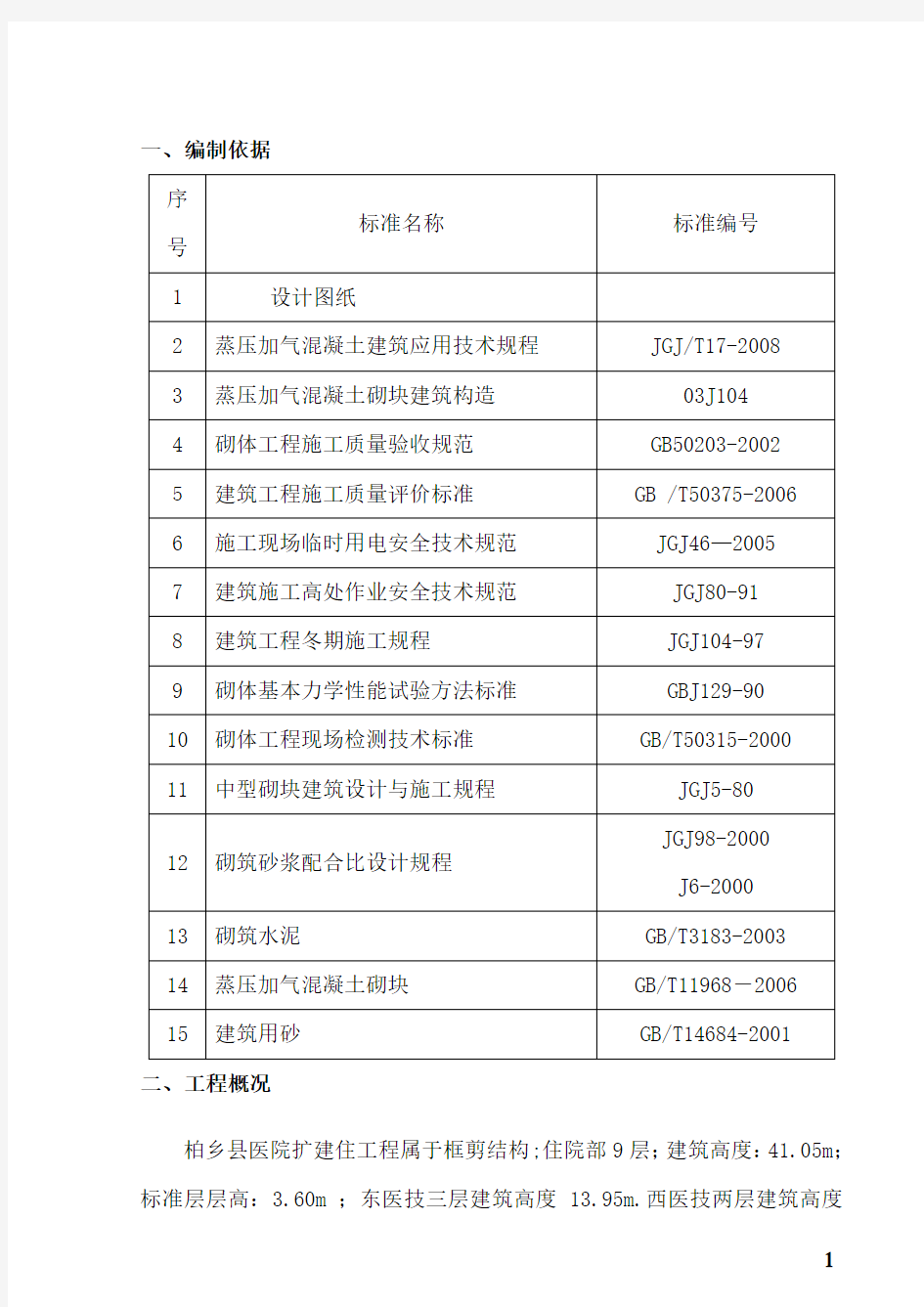 加气混凝土砌块墙施工方案