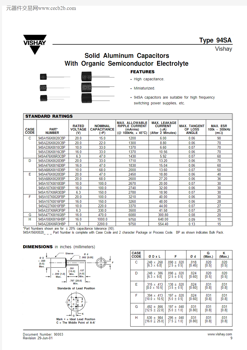 94SA336X0016CBP中文资料