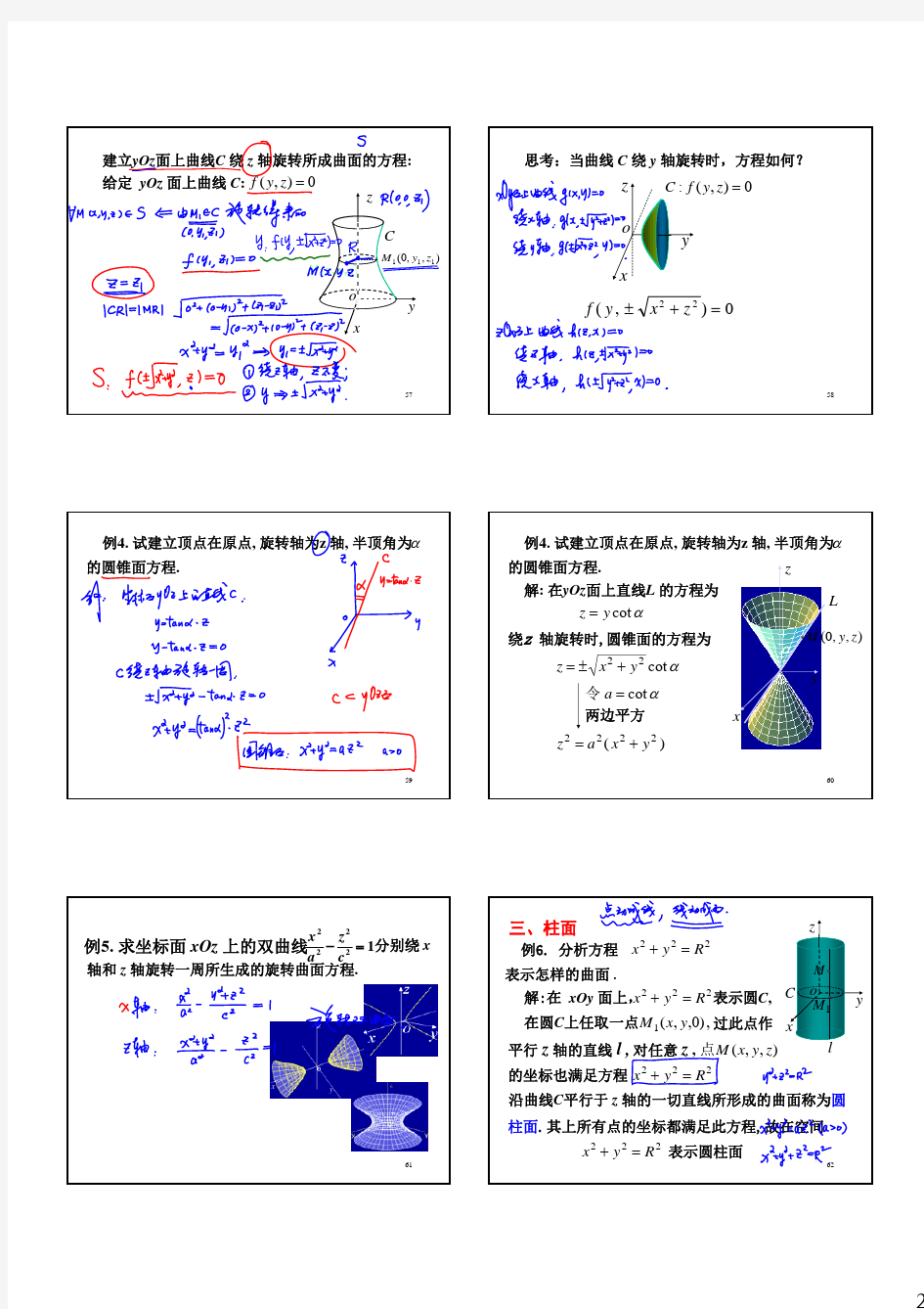 第三节 曲面及其方程 (1,2,3) (2,-1,4)