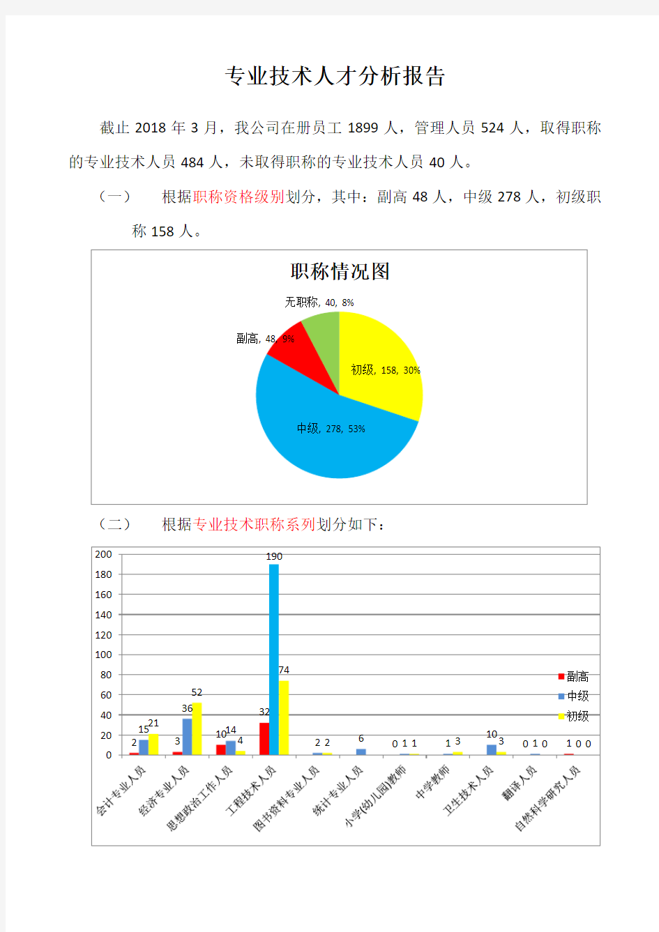 专业技术人才分析报告