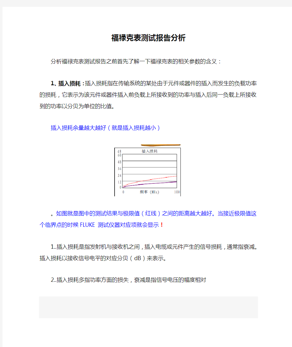 福禄克表测试报告分析