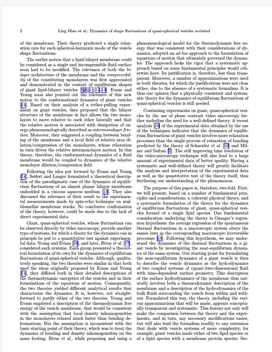 Dynamics of shape fluctuations of quasi-spherical vesicles revisited