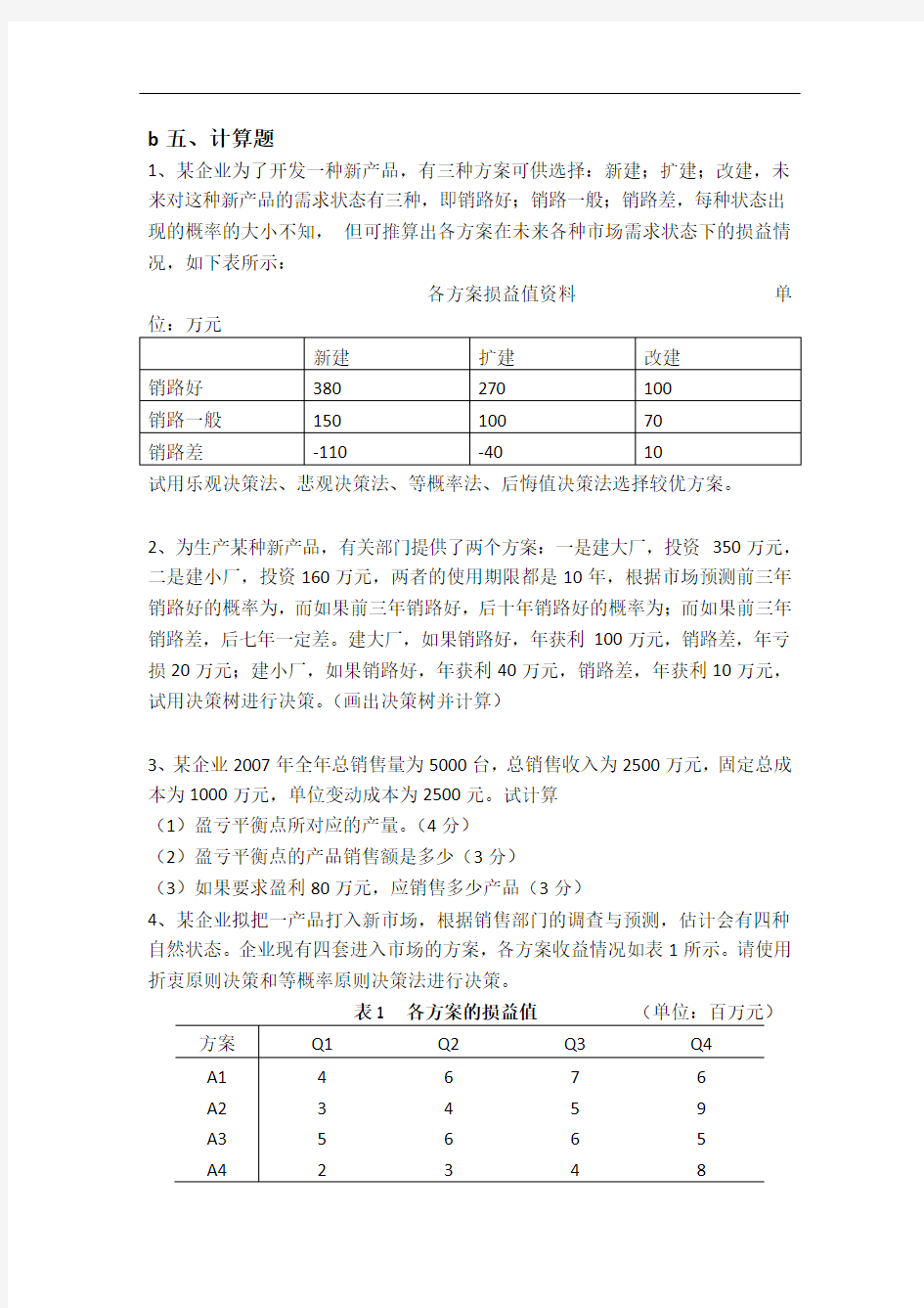 管理学作业及答案