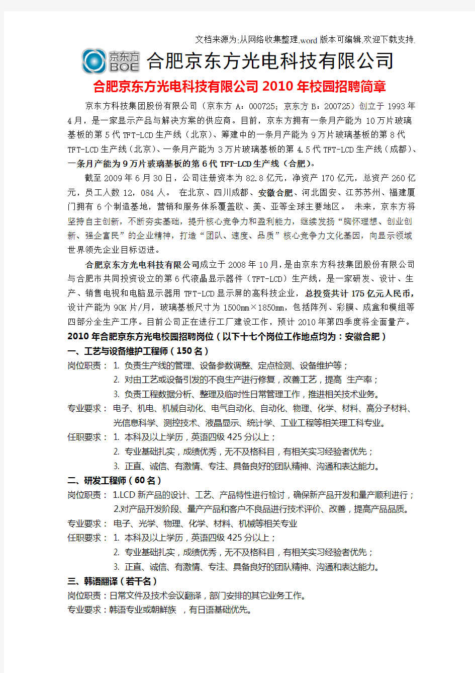 合肥京东方光电科技有限公司