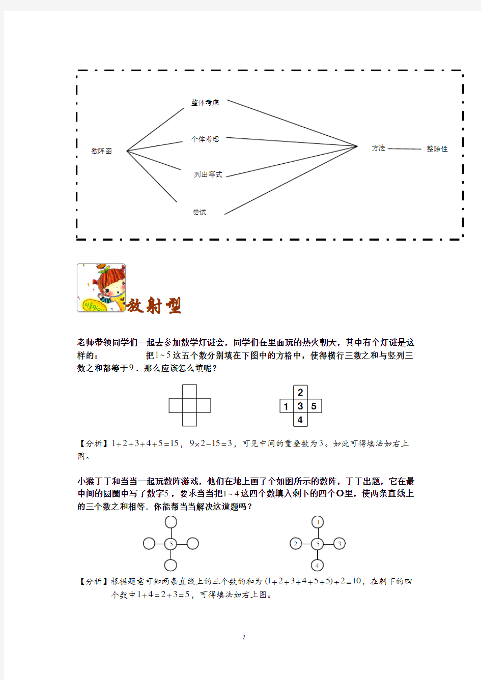 四年级奥数计算数阵图教师版