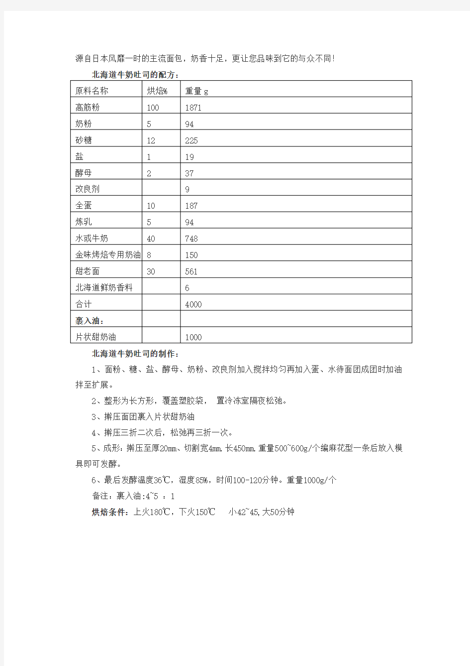 烘焙配方大全之30款吐司面包的烘焙制作方法