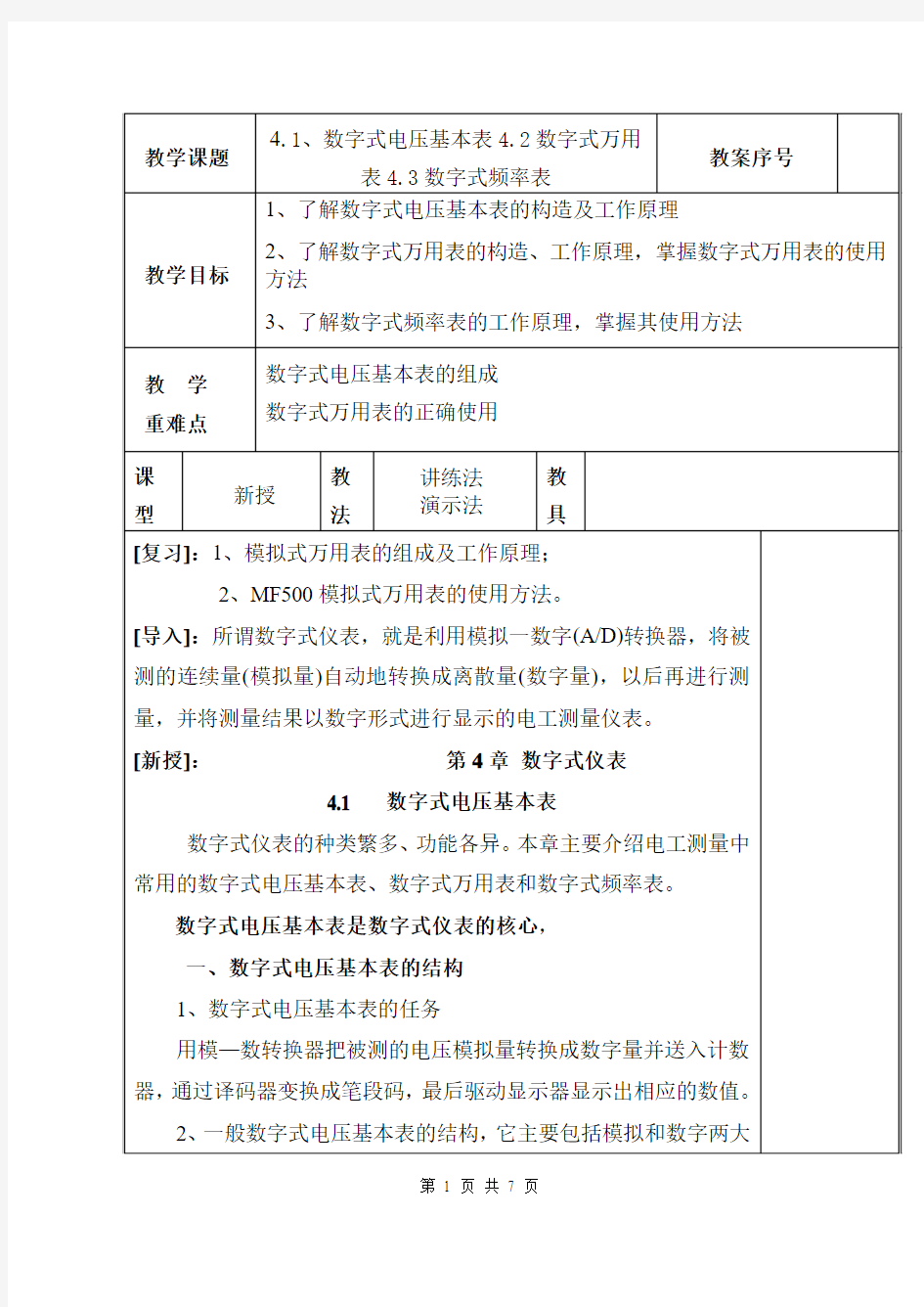 数字式仪表