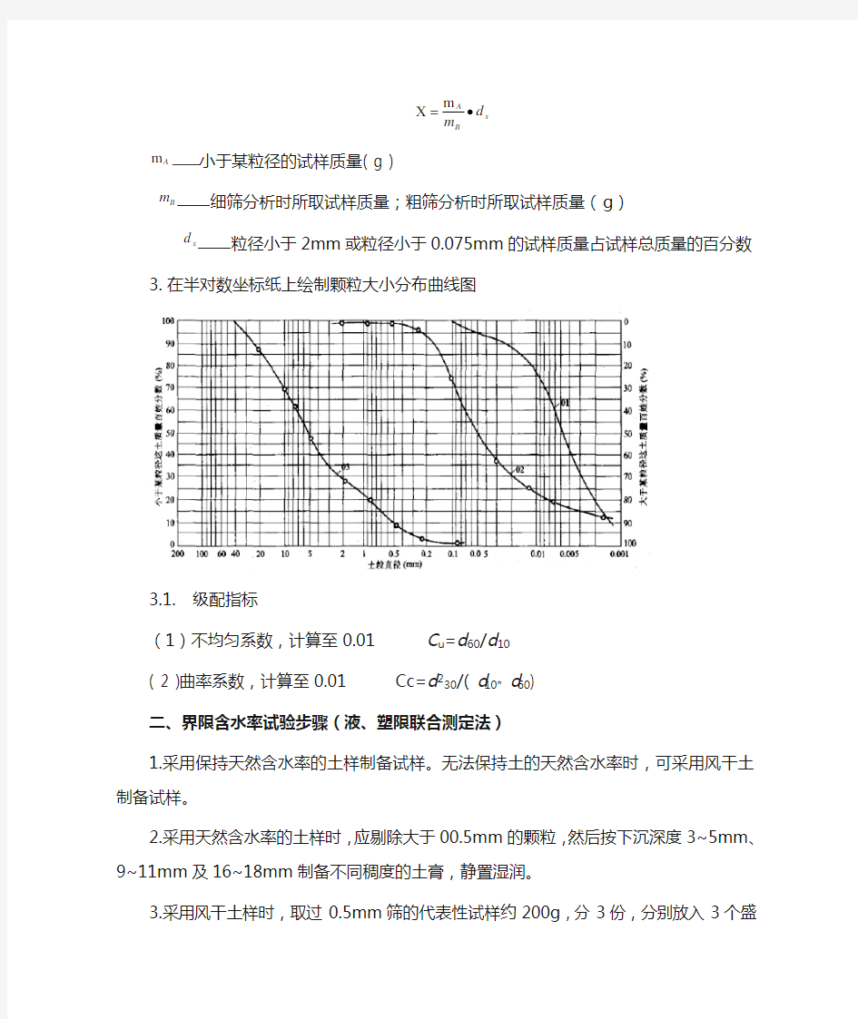 常用土工试验常规方法