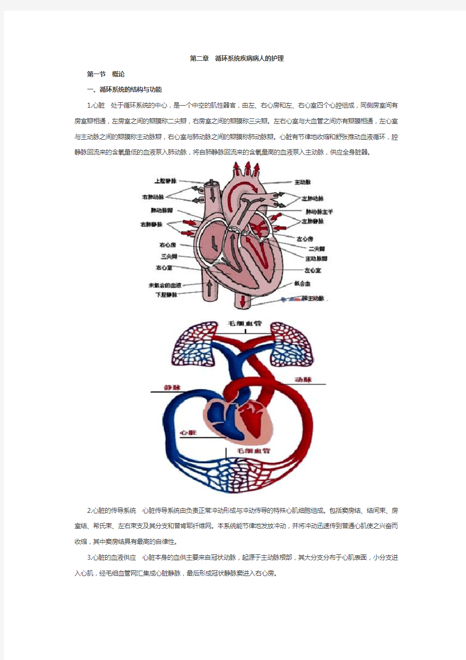 内科护理学主管护师考试重点整理第二章第一节