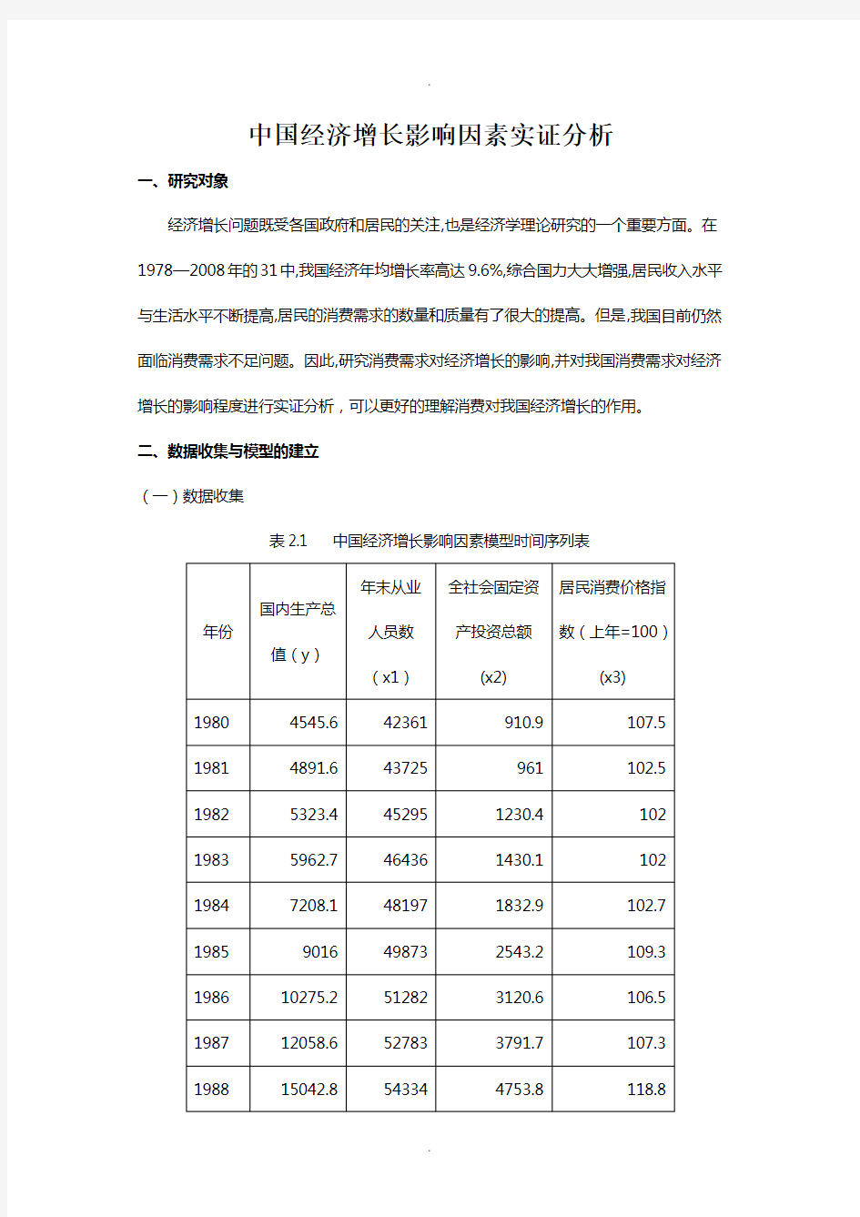 计量经济学案例分析-课程报告-论文