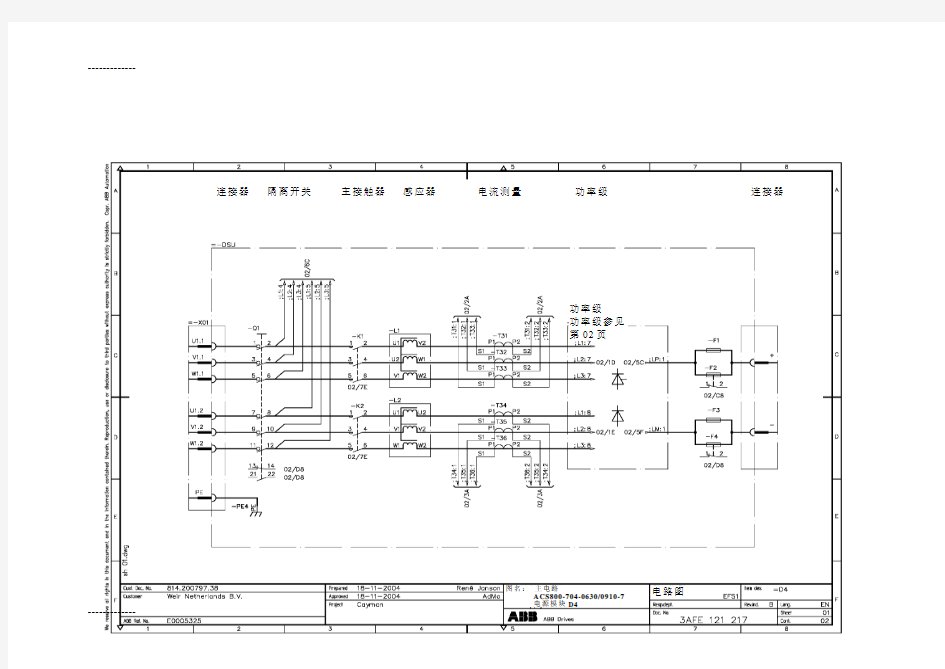 [整理]ABB变频器原理图 2