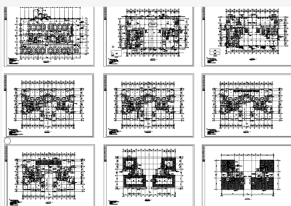 高层住宅楼平立面建筑全套详细图纸