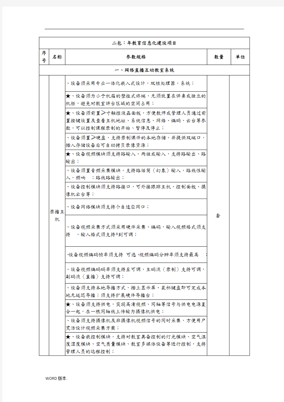 二包教育信息化建设项目