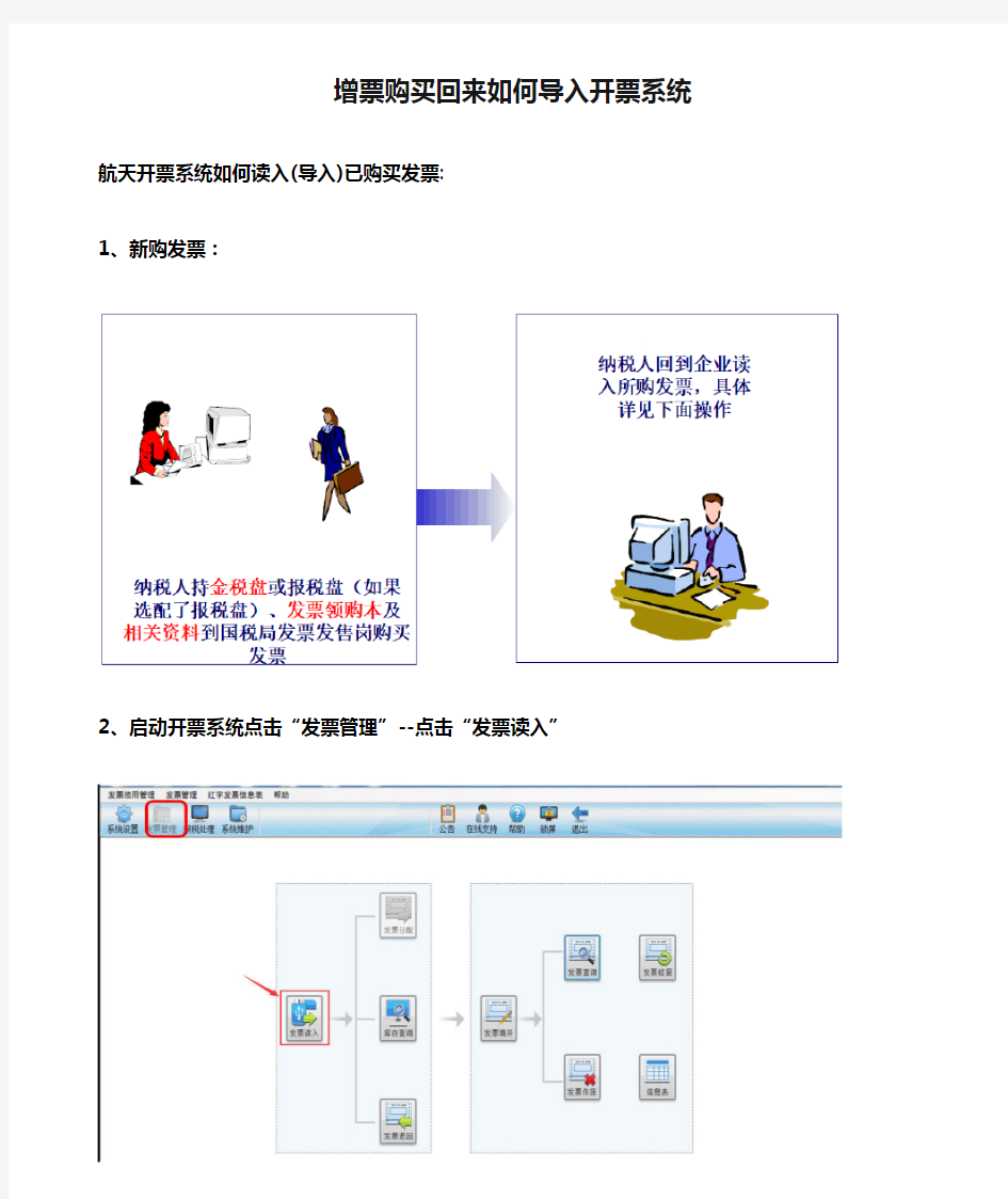 增票购买回来如何导入开票系统