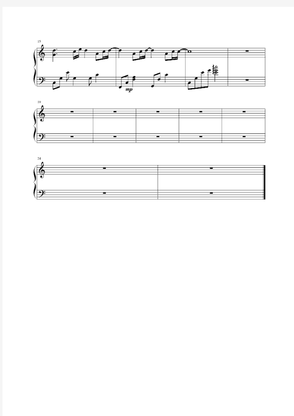 一首很好听的日本歌 正谱 钢琴谱 五线谱 乐谱.pdf